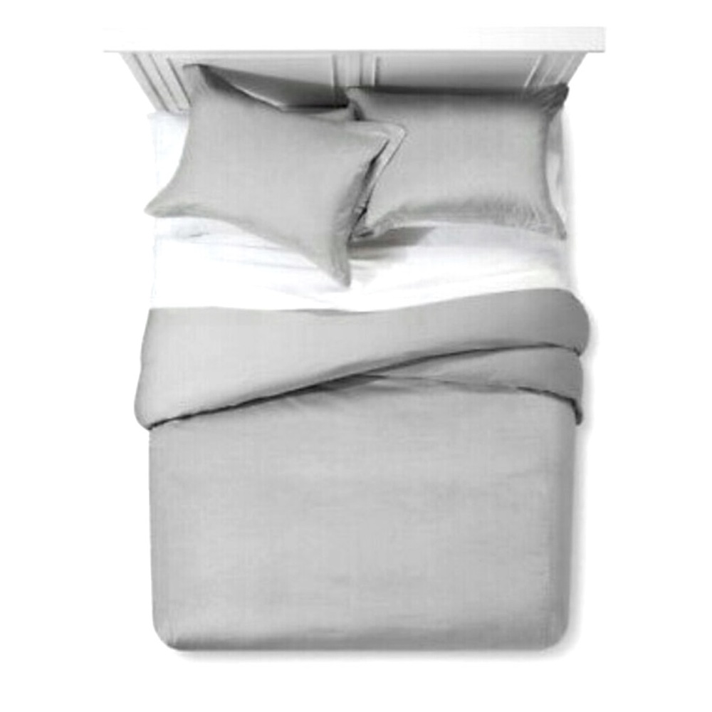 Fieldcrest Grey Queen Duvet Cover Set